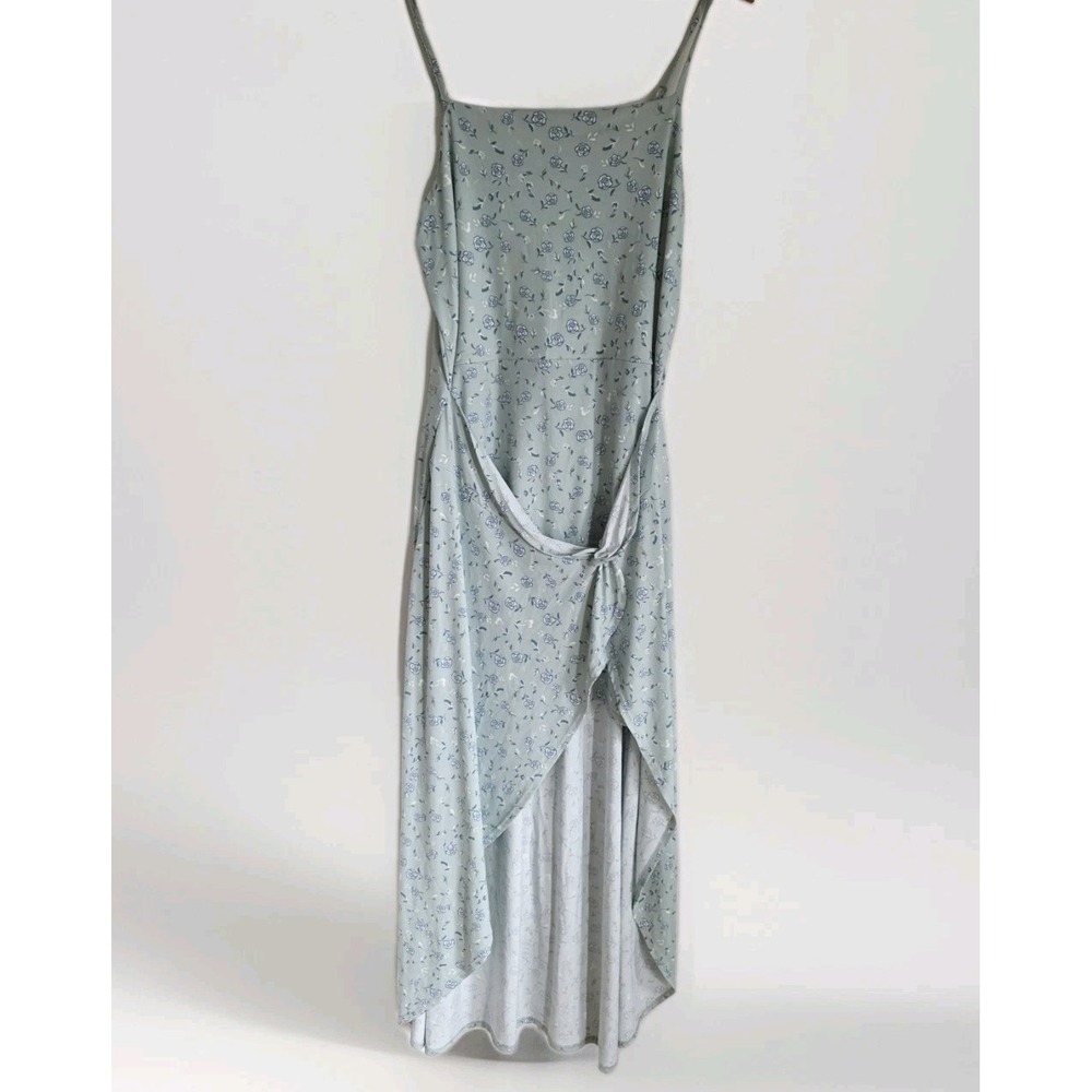 No Boundaries Women's Dress Light Green Floral Walk-Through Maxi  Dress Size XXL
